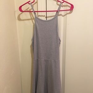 Gray Volcom Open Back Skater Dress